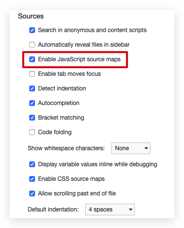 调试工具-SourceMap设置